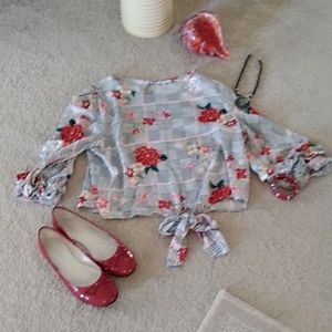 City Vibe puffy sleeve tie at the waste